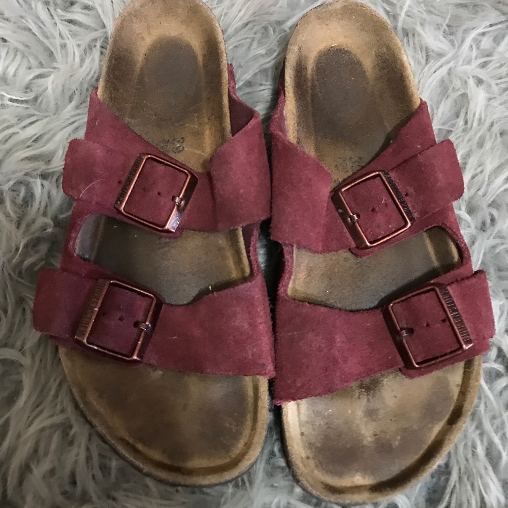 Maroon Birkenstocks